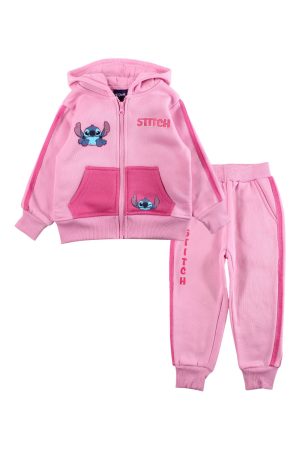Joggingpak kledingset Stitch lichtroze 1