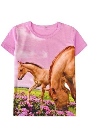 Shirtje Paard Merrie Veulen roze